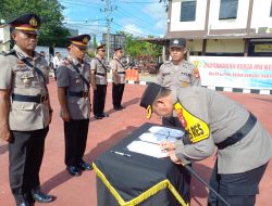 Kapolres Sanggau Minta Pejabat Yang Baru Dilantik Agar Segera Menyesuaikan Diri