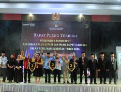 KPU Resmi Tetapkan Nomor Urut Pasangan Calon Bupati dan Wakil Bupati Sanggau