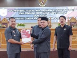 Pj.Bupati Sanggau Sampaikan Raperda APBD Tahun Anggaran 2025 Kepada DPRD